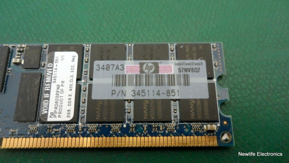 HP 413387-001 2GB PC-3200 DDR2 SDRAM Server Memory