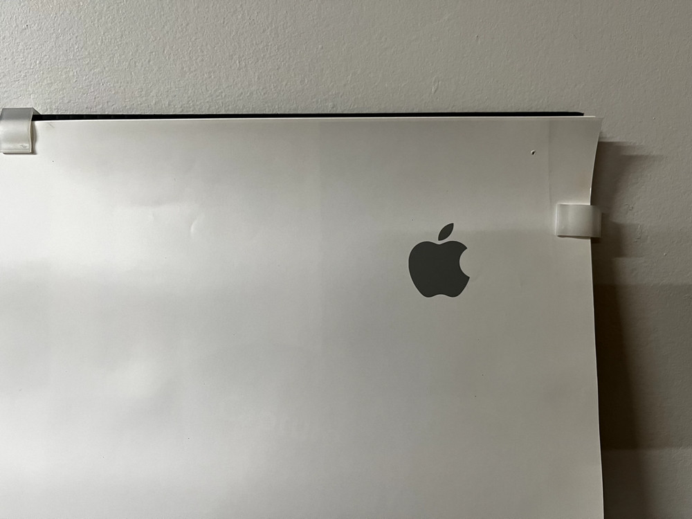 Vintage, Very Rare Apple Computer .mac Internet essentials Displayed Poster 2003