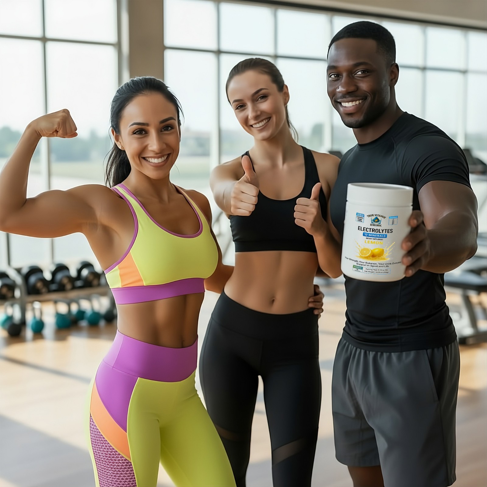 Electrolyte Complex Hydration Powder | 6 Vitamins + 12 Minerals | Lemon Flavor