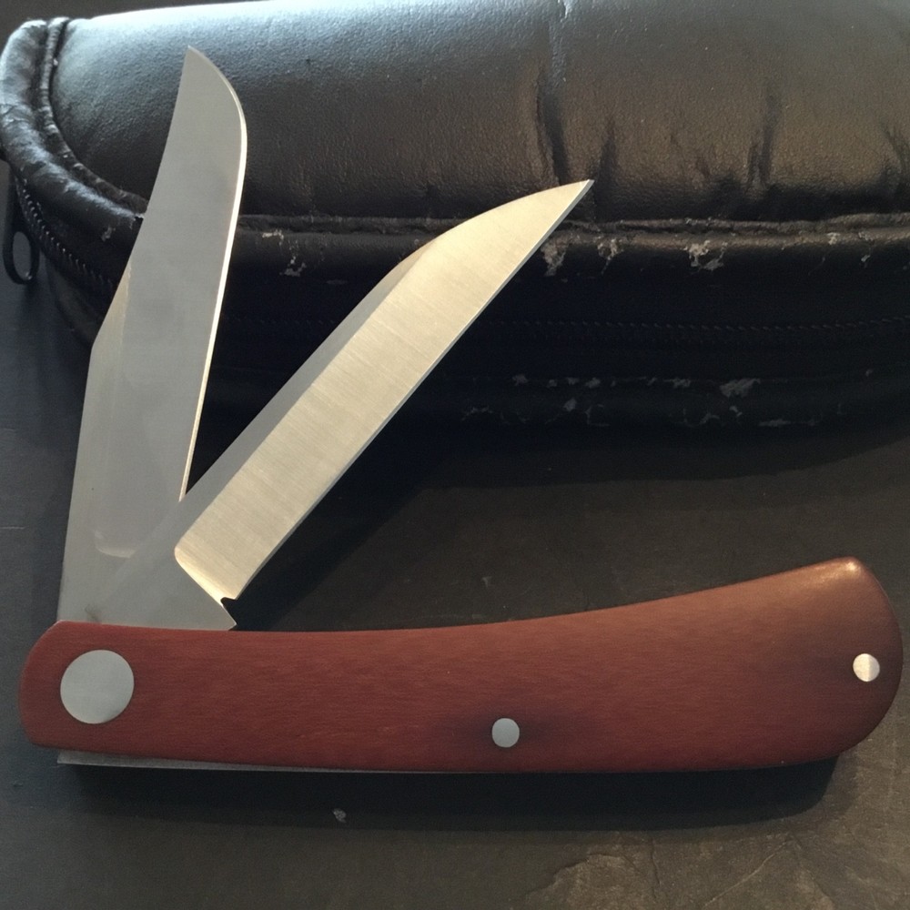 Custom Jeffery Mitchell 2 Bld Trapper Slipjoint Folder Folding Knife