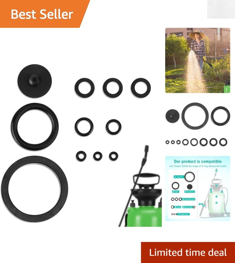 Comprehensive Sprayer Accessories - 11 Rubber Seal Rings for Optimal Performance