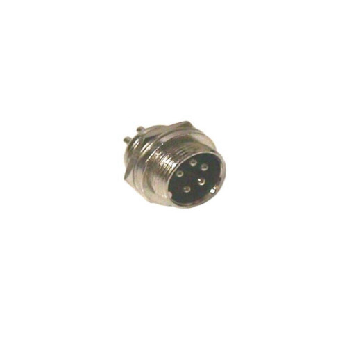 Pro Trucker 5-Pin CB Radio Microphone Panel Jack w/ Back-Up Nut, Durable Build