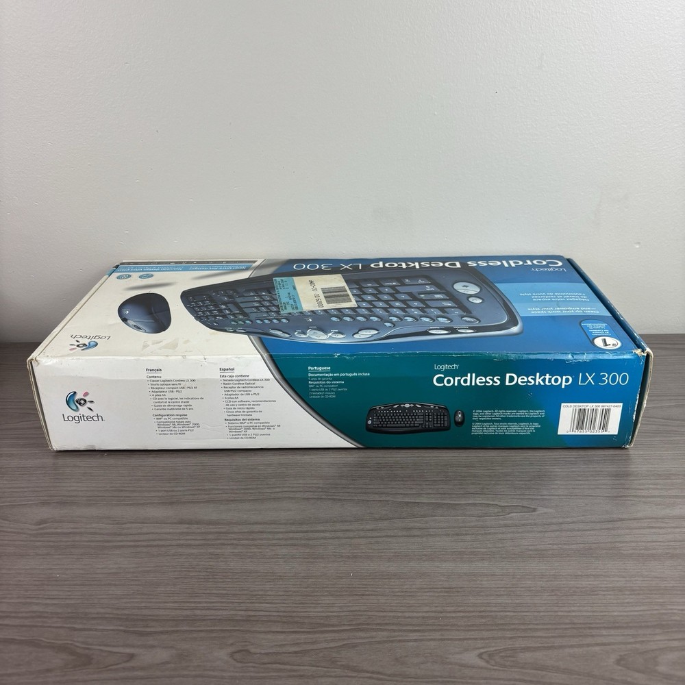 Logitech Cordless LX300 Desktop Express Keyboard and Mouse Combo