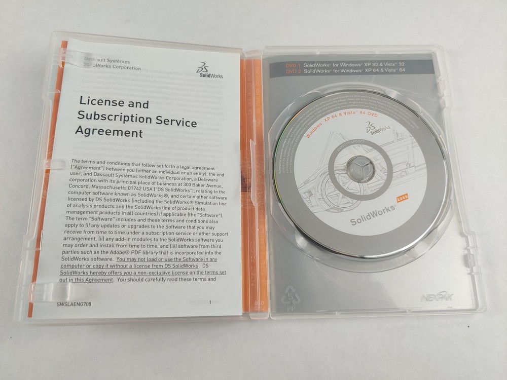 *NO KEY* Solid Works 2009 Engineer Software