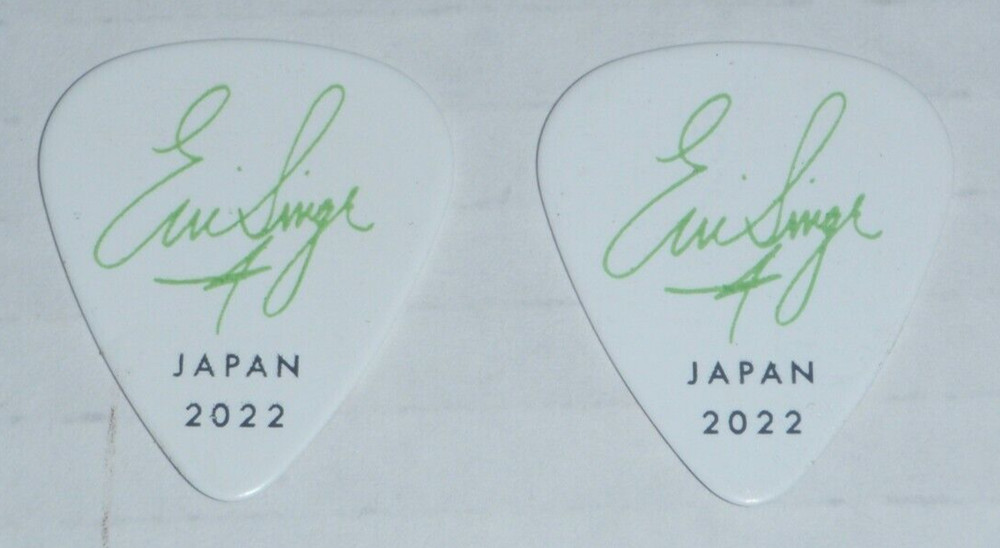 Kiss Tour Guitar Pick Eric Singer Japan 2022 2 of Them!