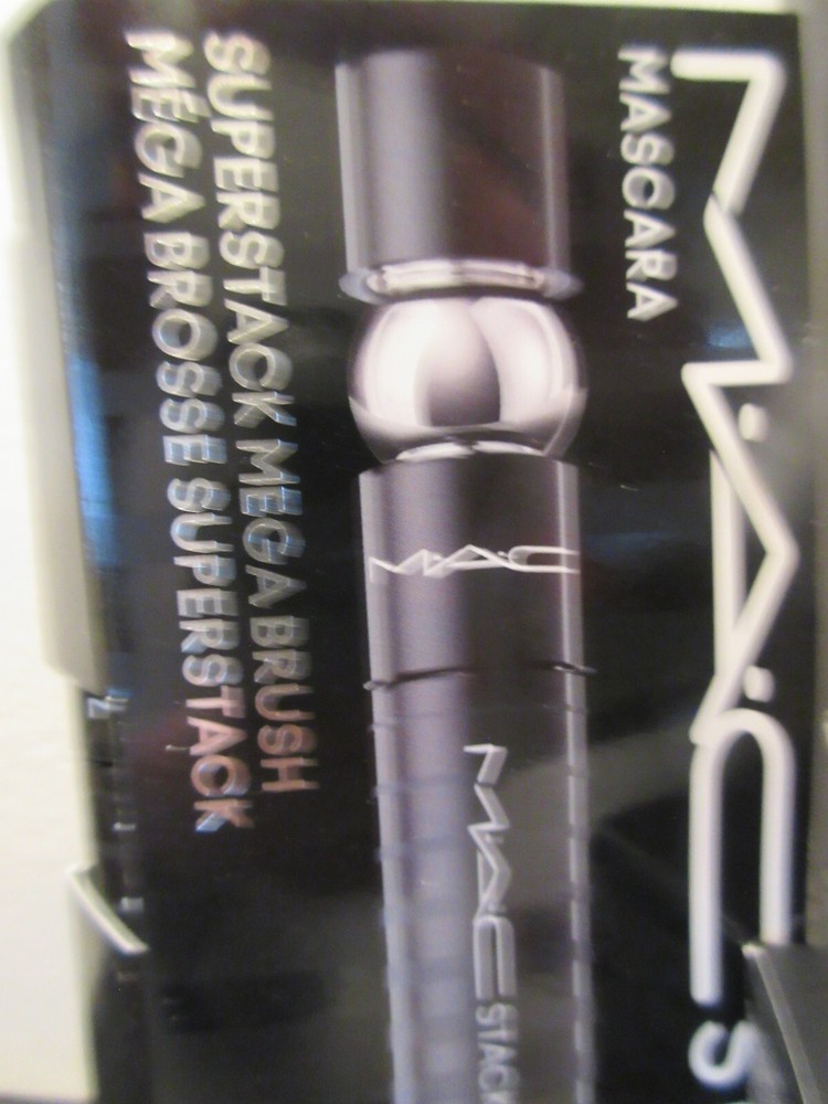 MAC 4 Pc Travel Makeup Set Stack Mascara Lip Pencil Eye Shadow Hyper Real Serum