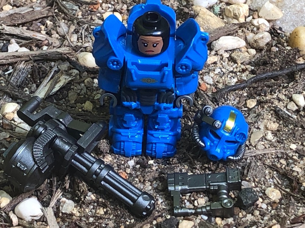 Fallout Custom T-60 Power Armor & Stash Box w Caps Building Blocks MUTLILISTING