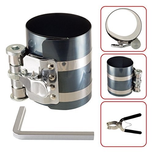 Car Engine Piston Ring Compressor Tool & Piston Ring Pliers for Adjustable Sa...