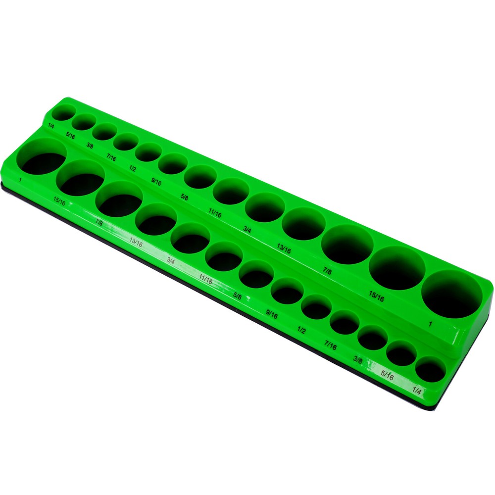 3 Piece SAE Magnetic Socket Organizers, Socket Organizers for Toolboxes