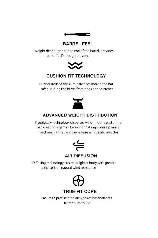 NEW! Varo ARC Bat 12oz Training Weight for Baseball (MLB Authentic)