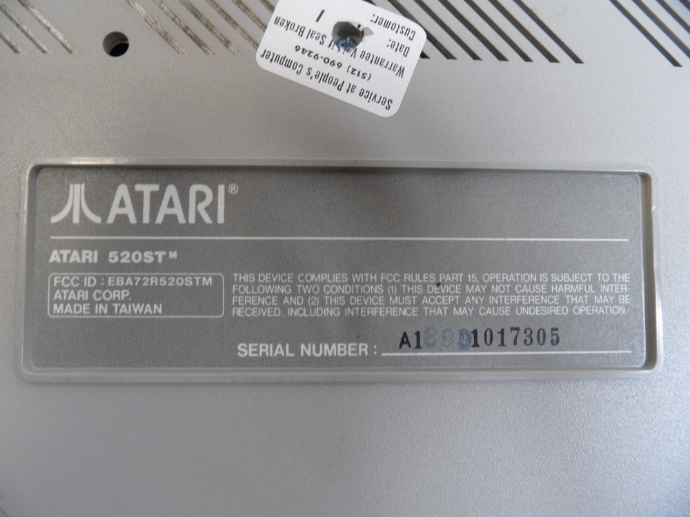 Atari 520ST STM Computer w/ Gotek and Power Supply - Tested & Working!