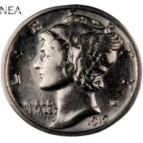 1919-S Mercury Dime ~ Borderline Uncirculated (AU++) ~ 90% Silver