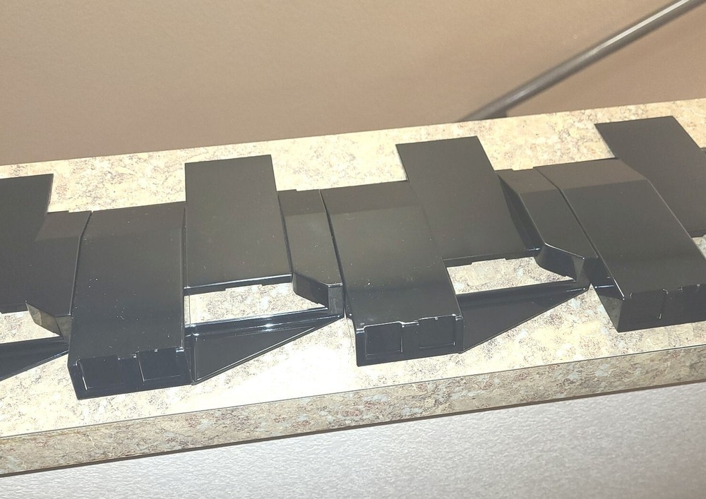 (AP) AUTOMATIC PRODUCTS SNACK MACHINE plastic chip shelf fronts - qty. 5