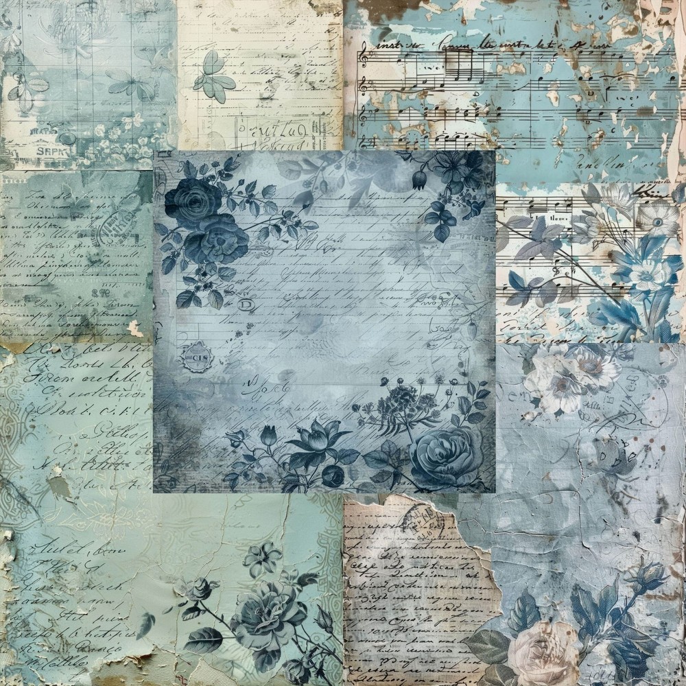 BLUE COTTAGECORE - Paper Pack