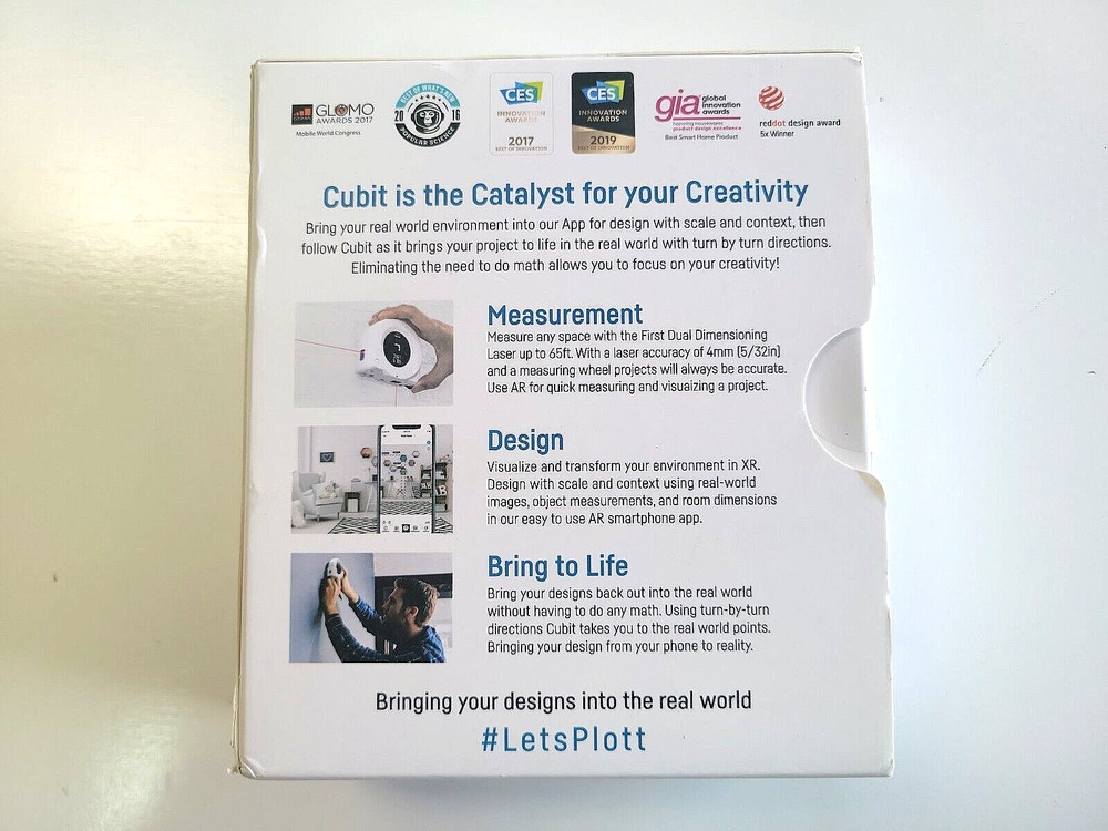 Plott Cubit Smart Virtual Reality Measuring Tool with Bluetooth