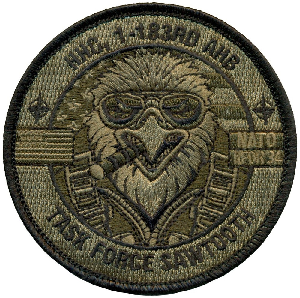 US ARMY HHC 1-183rd ASSAULT HELICOPTER BATTALION TASK FORCE SAWTOOTH PATCH - OCP