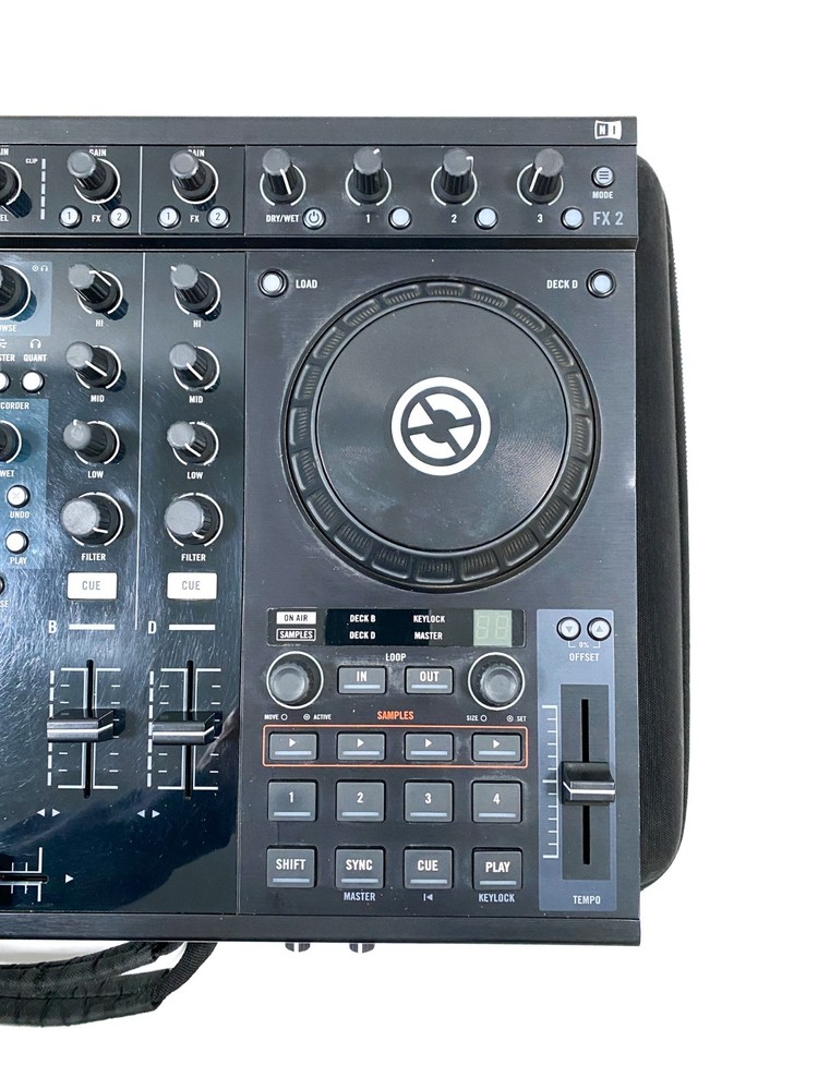 Native Instruments Traktor Kontrol TS4 MK1 DJ Controller w/AC Adapter & PC Cable