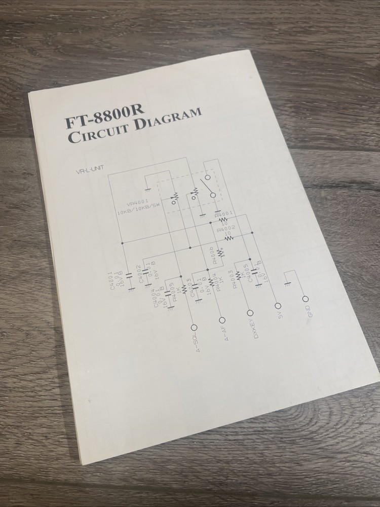 FT-8800R — Circuit Diagram Electronic Document