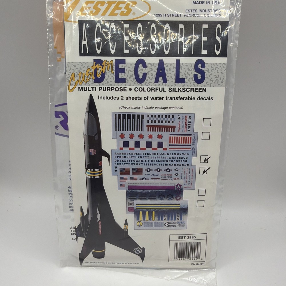 Estes Accessories Decals Hyper Astro EST 2995
