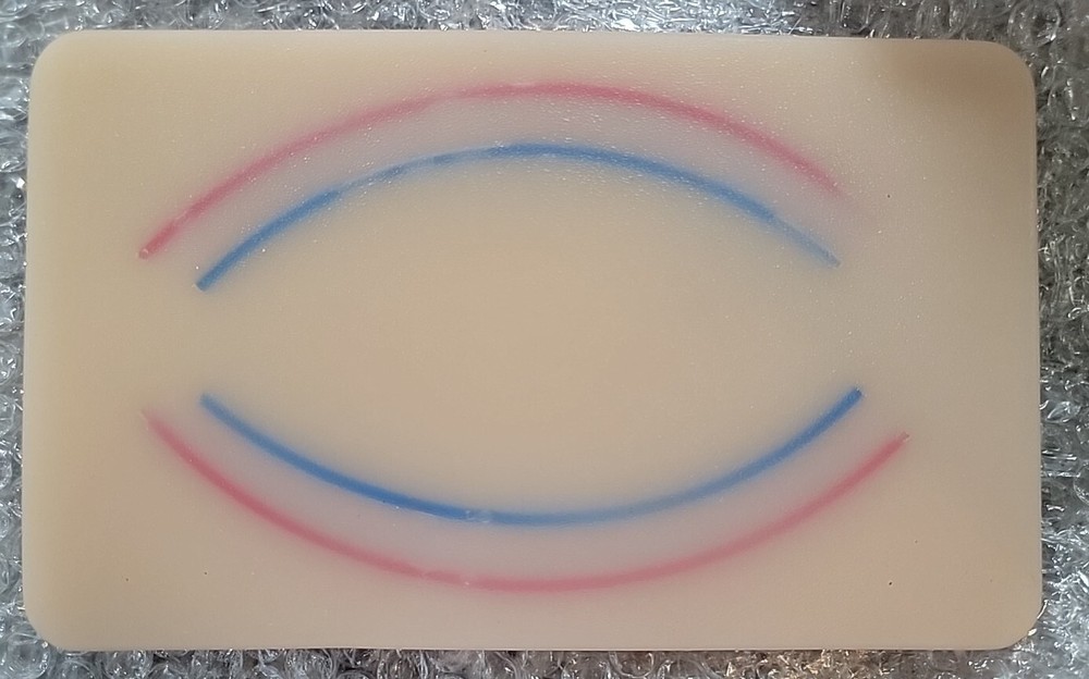 IV Injection Training Pad, Silicone Human Skin Training Model, Puncture Training