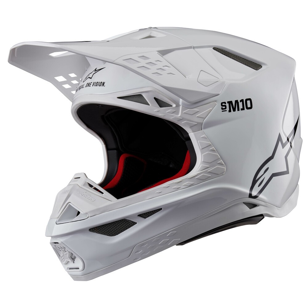 Alpinestars 8300323-2180-M Supertech S-M10 Solid Helmets Md White