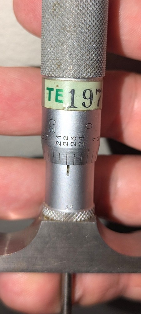 Vintage Helios Micrometer, 0-3" Depth (with box)