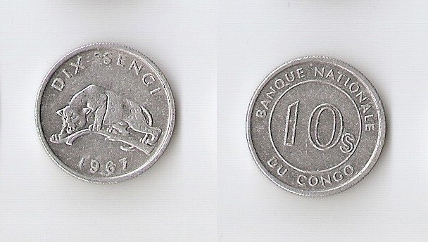 Congo   10 SENGIS 1967, Leopard