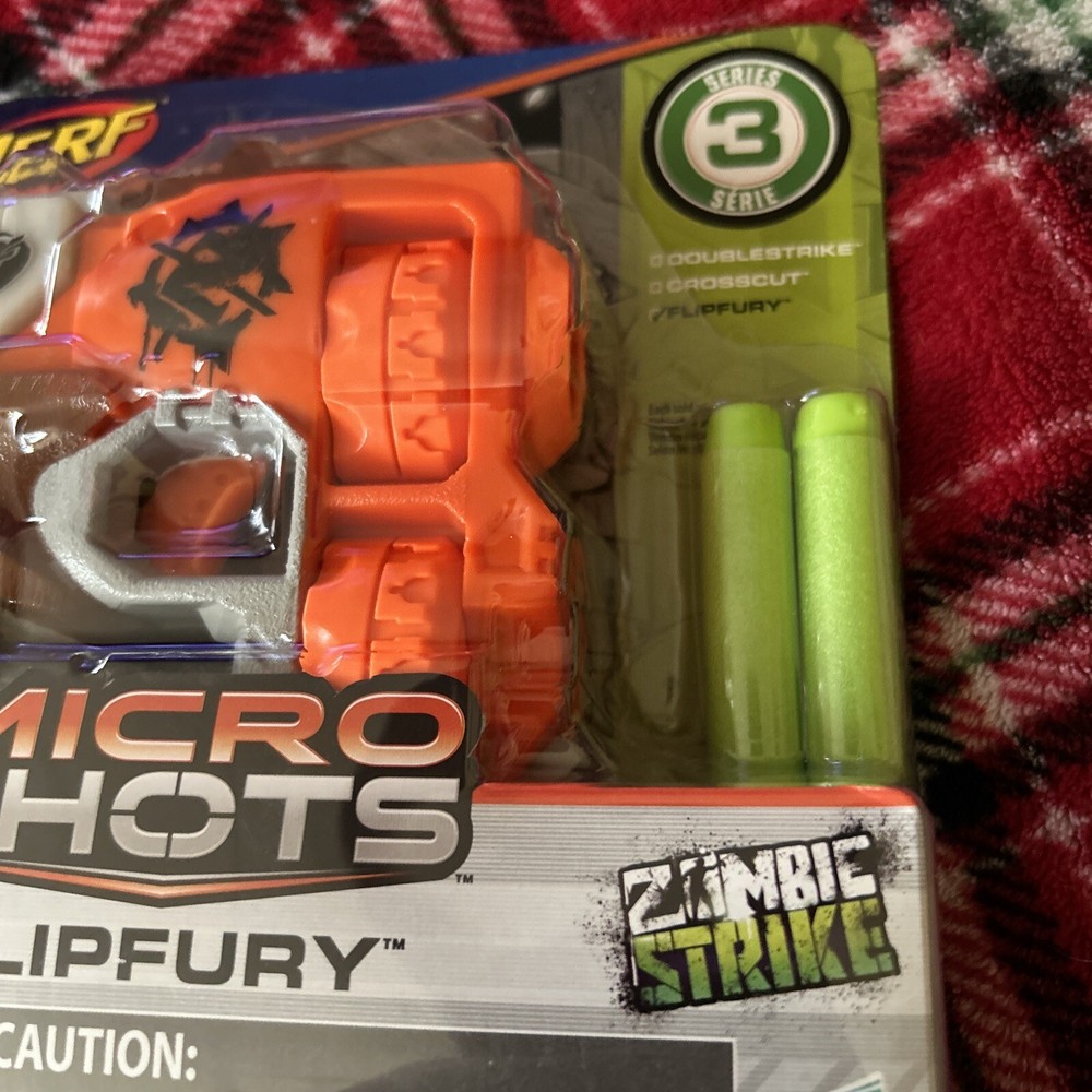 Nerf Micro Shots Flipfury Zombie Strike Ages 8+