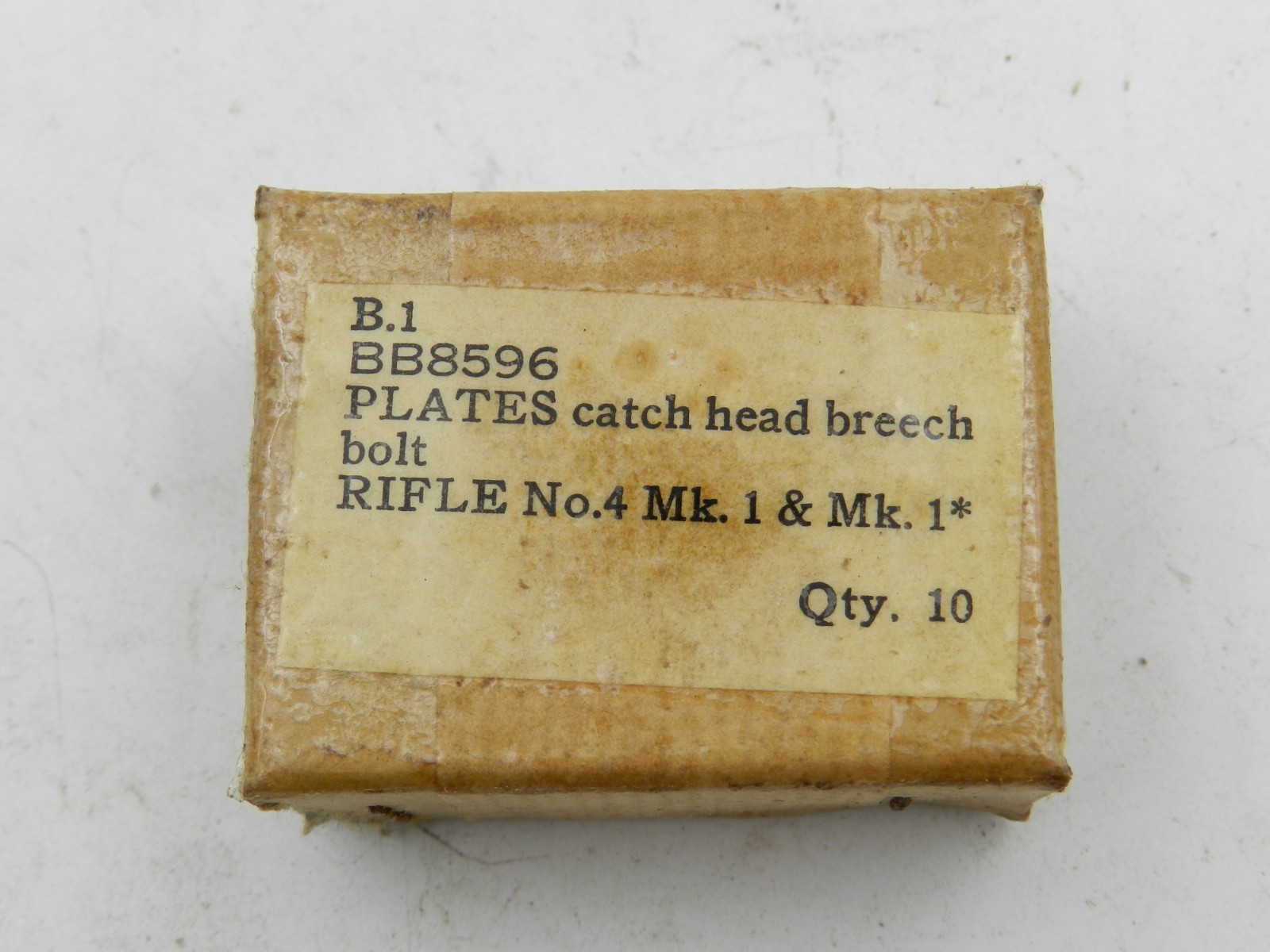10 No. 4 Lee-Enfield Bolt Catch Plates - Bolt Release Stop Plate