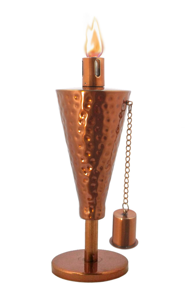 Anywhere Garden Torch -  Table Top-Hammered Copper Cone (1 pc)