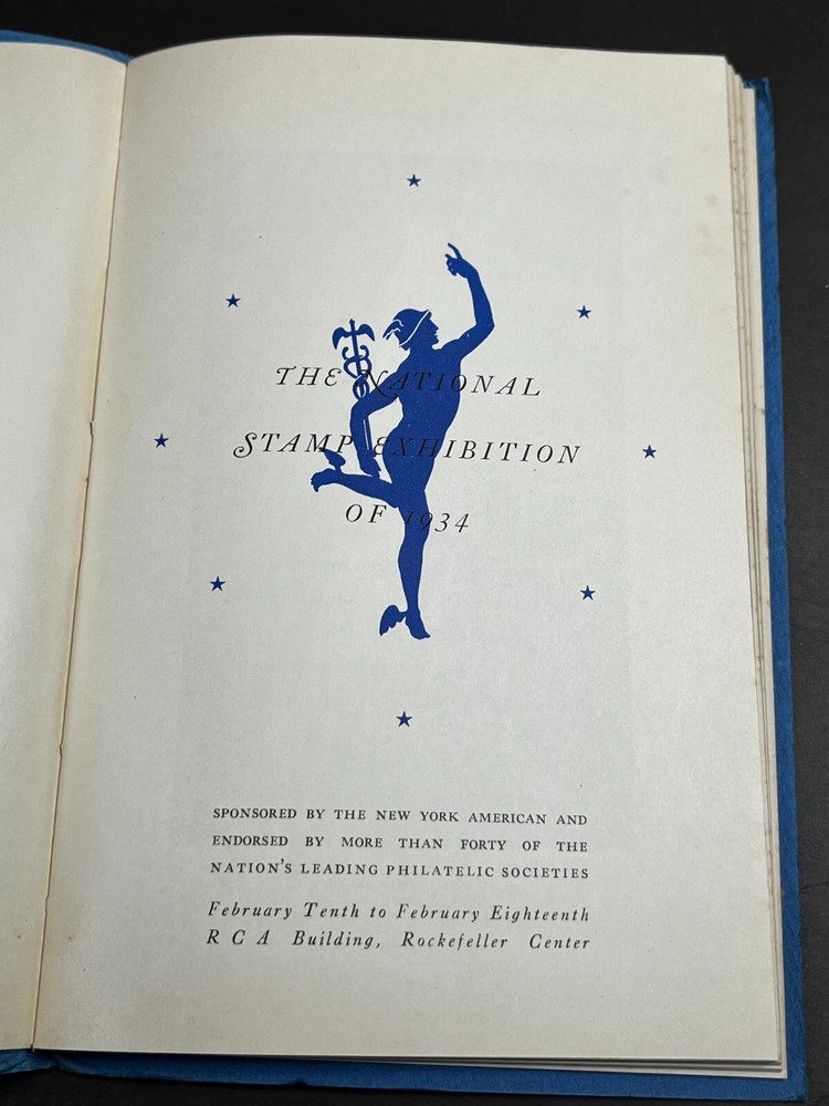 National Stamp 1934 Exhibition Guide Book RCA Building Rockefeller Center