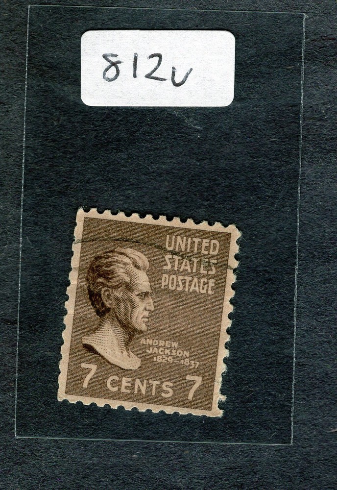 1938 Stamp #812 Andrew Jackson Used