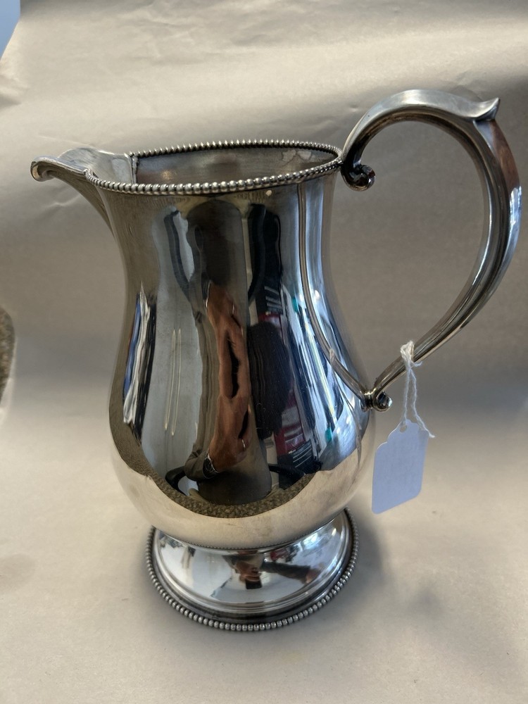 Vintage silver plate water pitcher