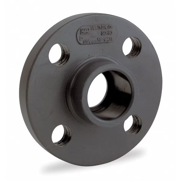 Manufacturer Varies CPVC Solid Flange, Schedule 80, 2" Pipe Size, Socket