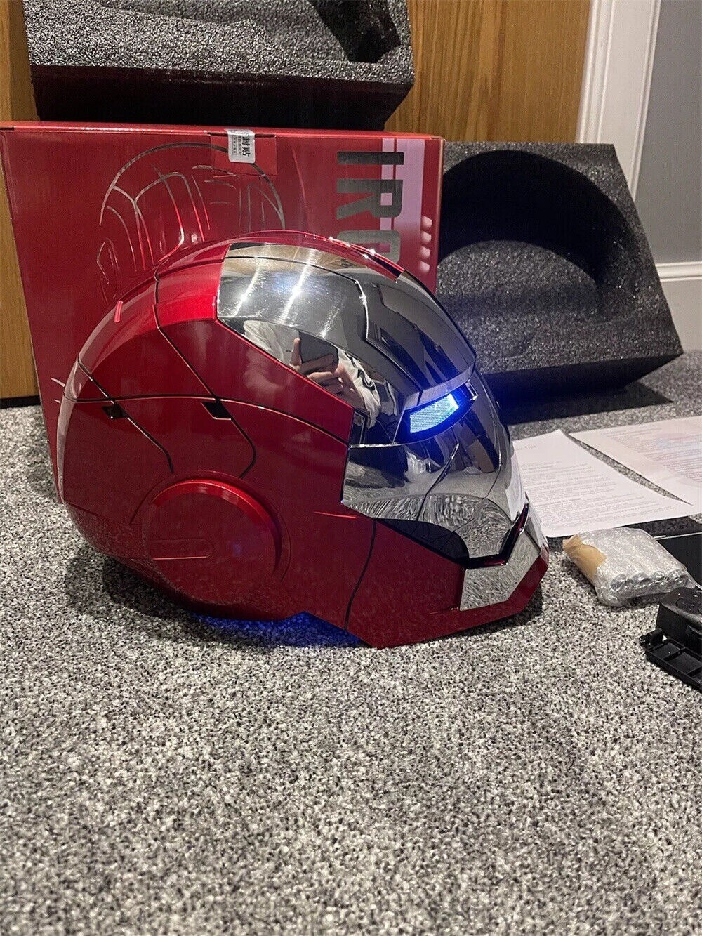 Autoking Iron Man Helmet MK5 1/1 Voice-controlled Mask Transform CosplayProp NEW