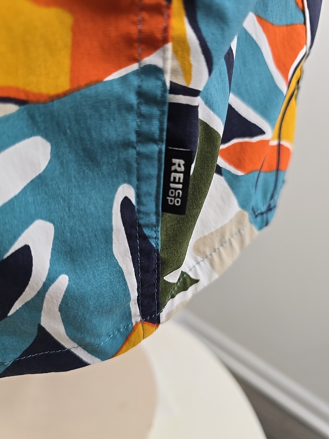 REI Co-Op Trailmade Short Sleeve Button Up Hawaiian Shirt XL Vacation Hiking