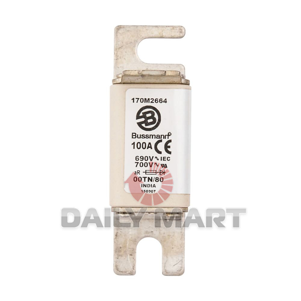 New In Box BUSSMANN 170M2664 690V 100A Square Body Fuse