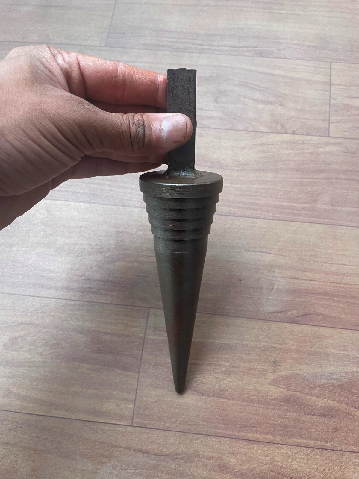 Vintage Silversmith blacksmith hardy Stepped cone Hard steel anvil 32.59 oz