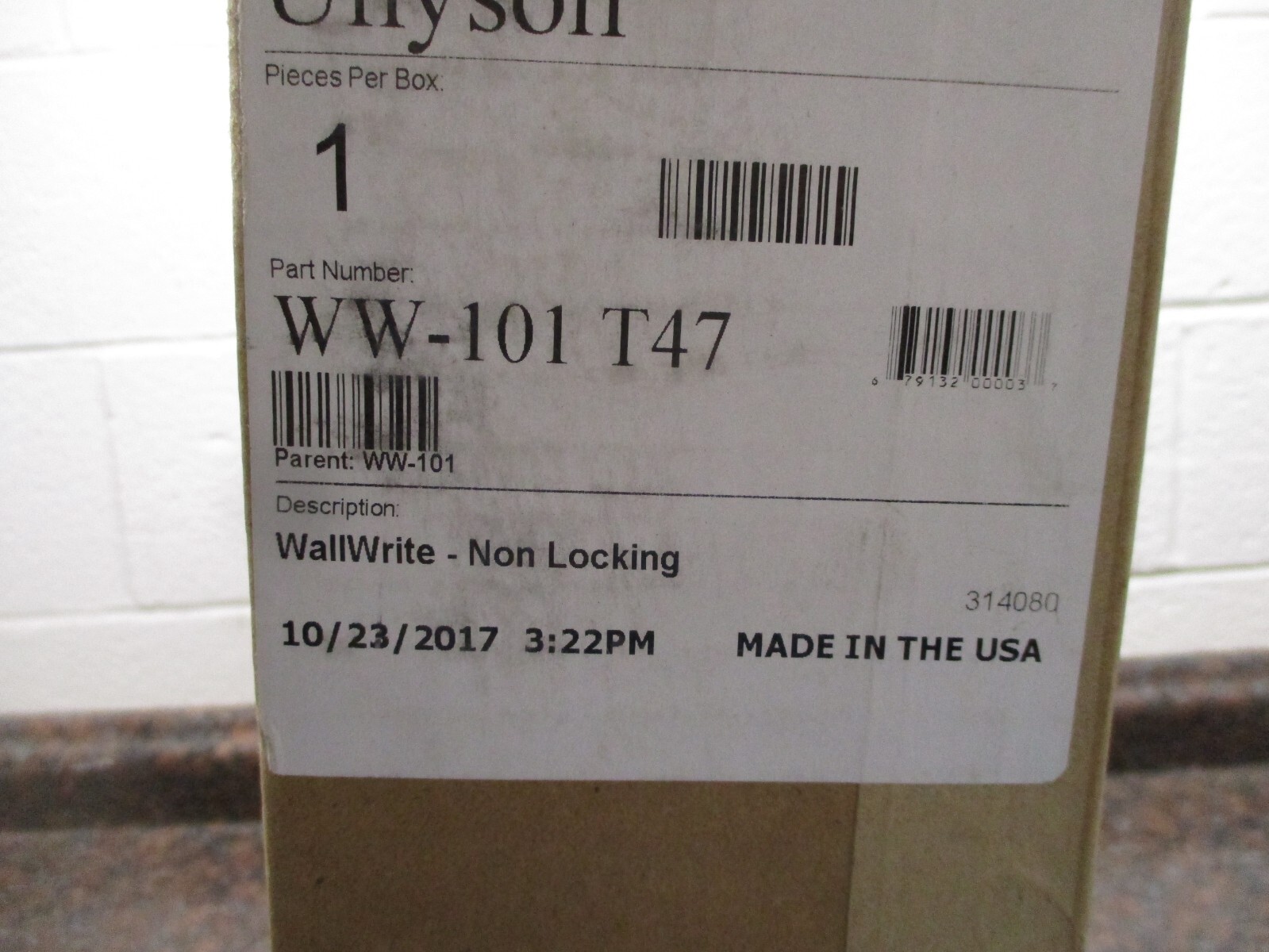 NEW Wall-Rite Ww-101-T47 Wall Mounted Desk,20X16-3/8X3-3/8In,Gray