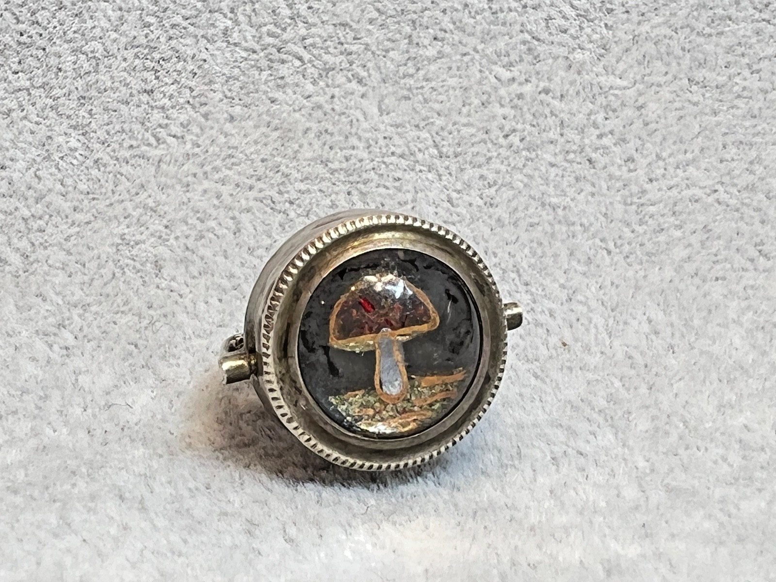 Antique Silver Essex Crystal Carnelian Wax Seal Pocket Watch Chain Fob Spinner