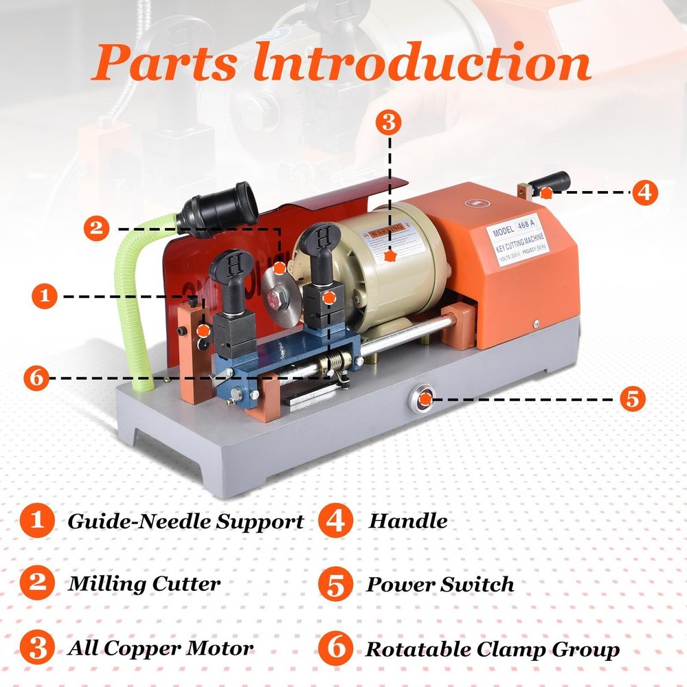 Key Cutting duplicating Machine Cutter Key Copier Locksmith Tools