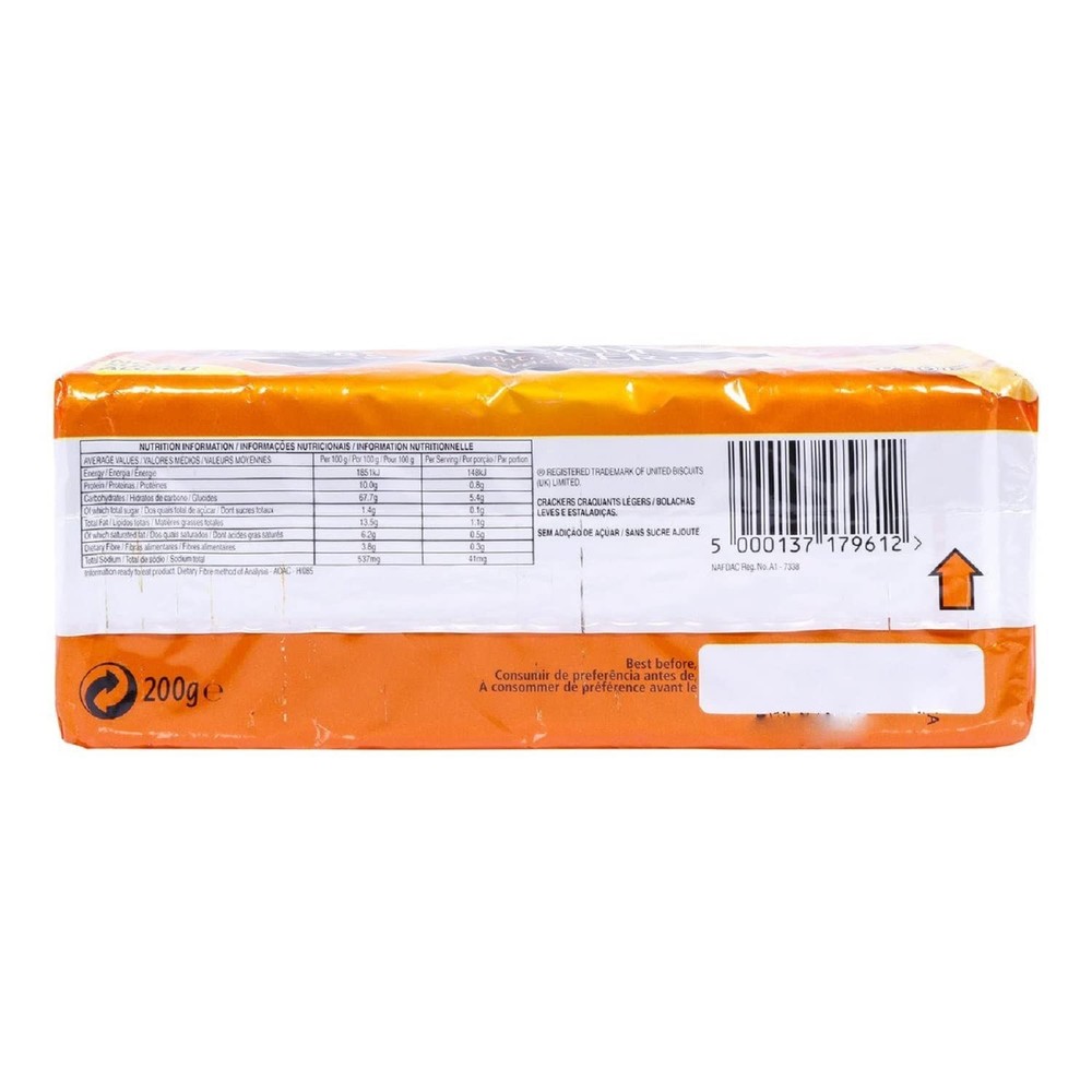 Jacobs Cream Cracker 200g (3 Pack)