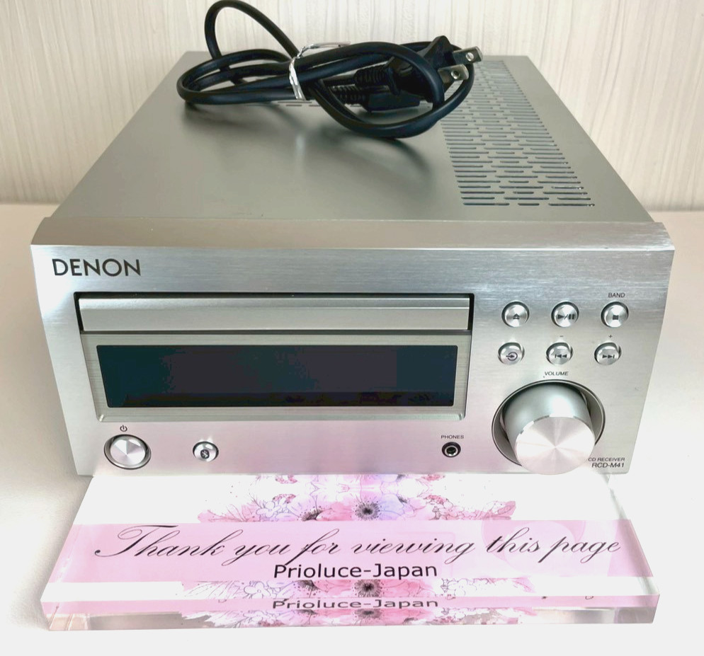 DENON RCD-M41 CD Receiver Integrated Amplifier Tested Working Silver
