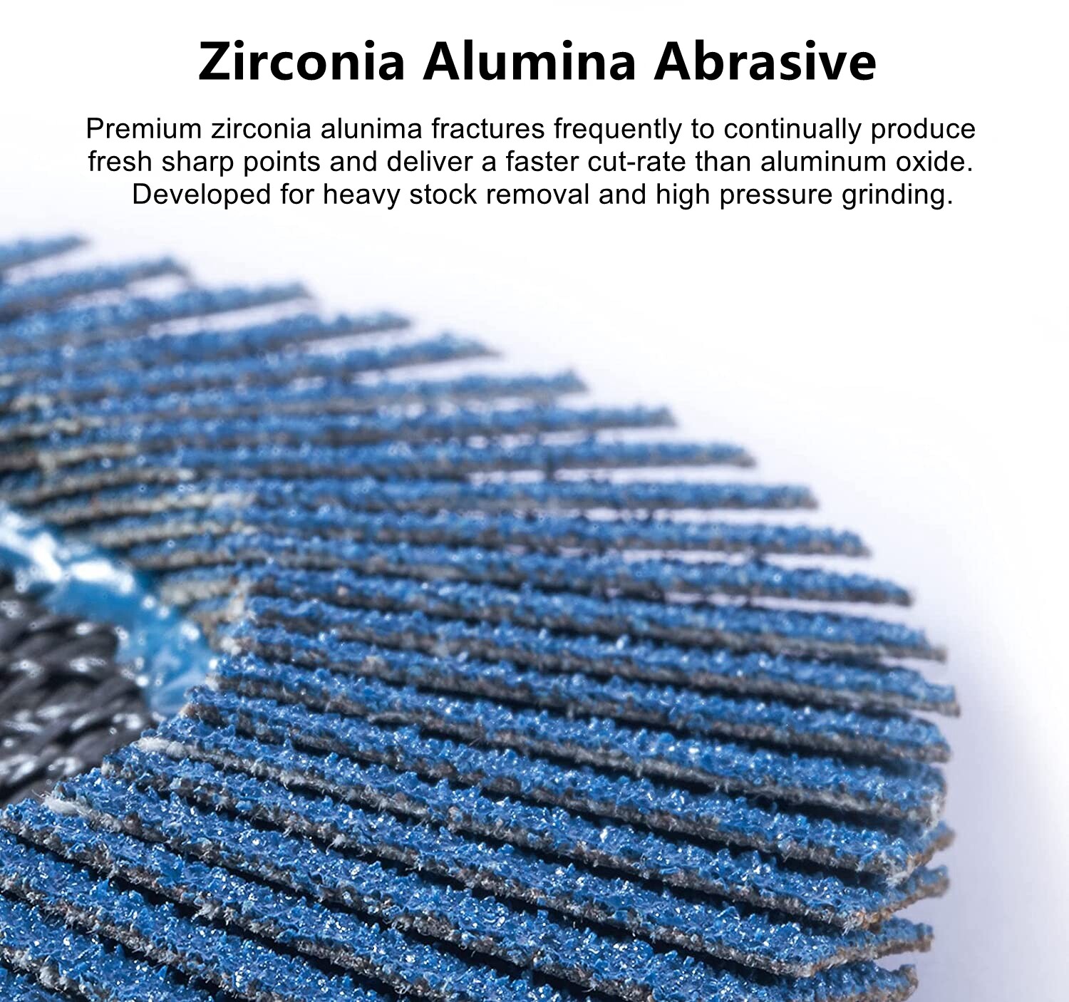 40 Pack 4.5" 4-1/2" Zirconia Flap Disc 40 60 80 120 Grit Sanding Grinding Wheel