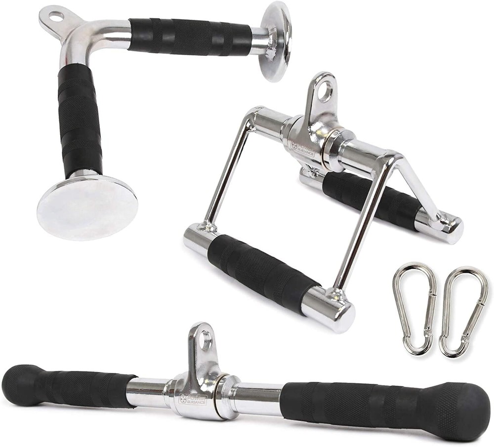 triceps pull down attachment, home gym cable machine accessories.