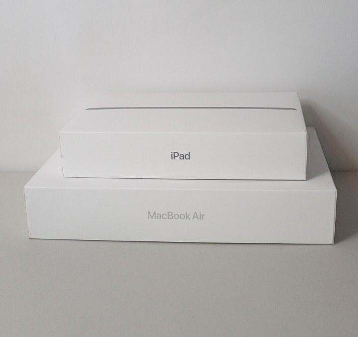 Apple iPad 64GB 9th Generation + MacBook Air empty boxes + Inserts ONLY No iPad