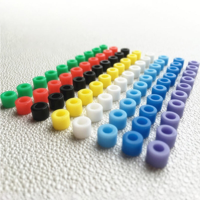 160Pcs/Box Color Code Circle Silicone Rings Multicolor For Dental Instruments