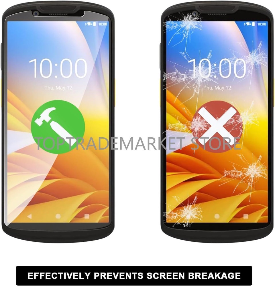US 2PCS Tempered Glass Screen Protector for Zebra Symbol TC53 TC58