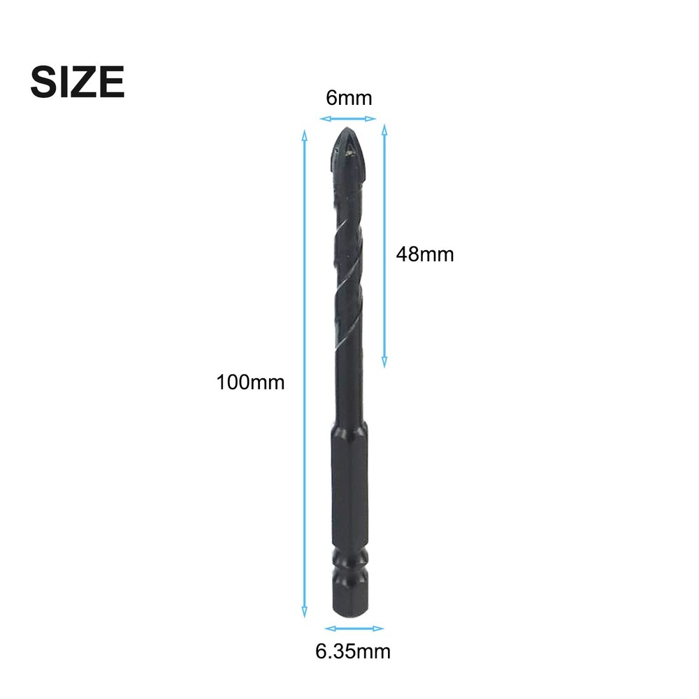 Tools 10pcs 6mm Drill Bits Tiles Ceramic Drilling For Tile Brick Glass