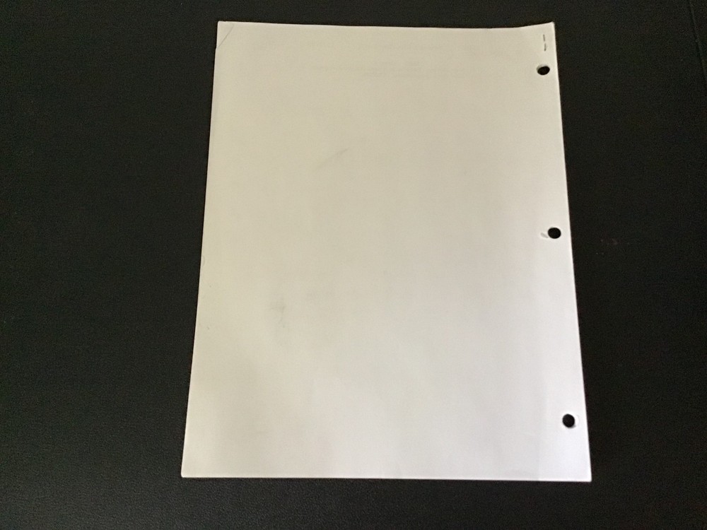 Strangers With Candy Ep. "Blind"- Revised Shooting Draft Script and Call Sheet